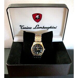 Tonino Lamborghini Men's Two-Tone Stainless Steel Watch With Original Box